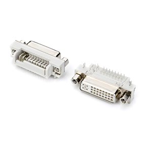 DVI 24+5 鉚鎖 90度 白膠
